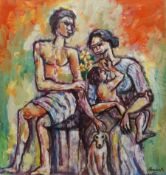 Francis Perera (Sri Lankan 1931-): 'Family Pet'