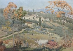 Alexander Gair Wilkinson (British 1882-1957): 'Autumn Day in Tuscany'
