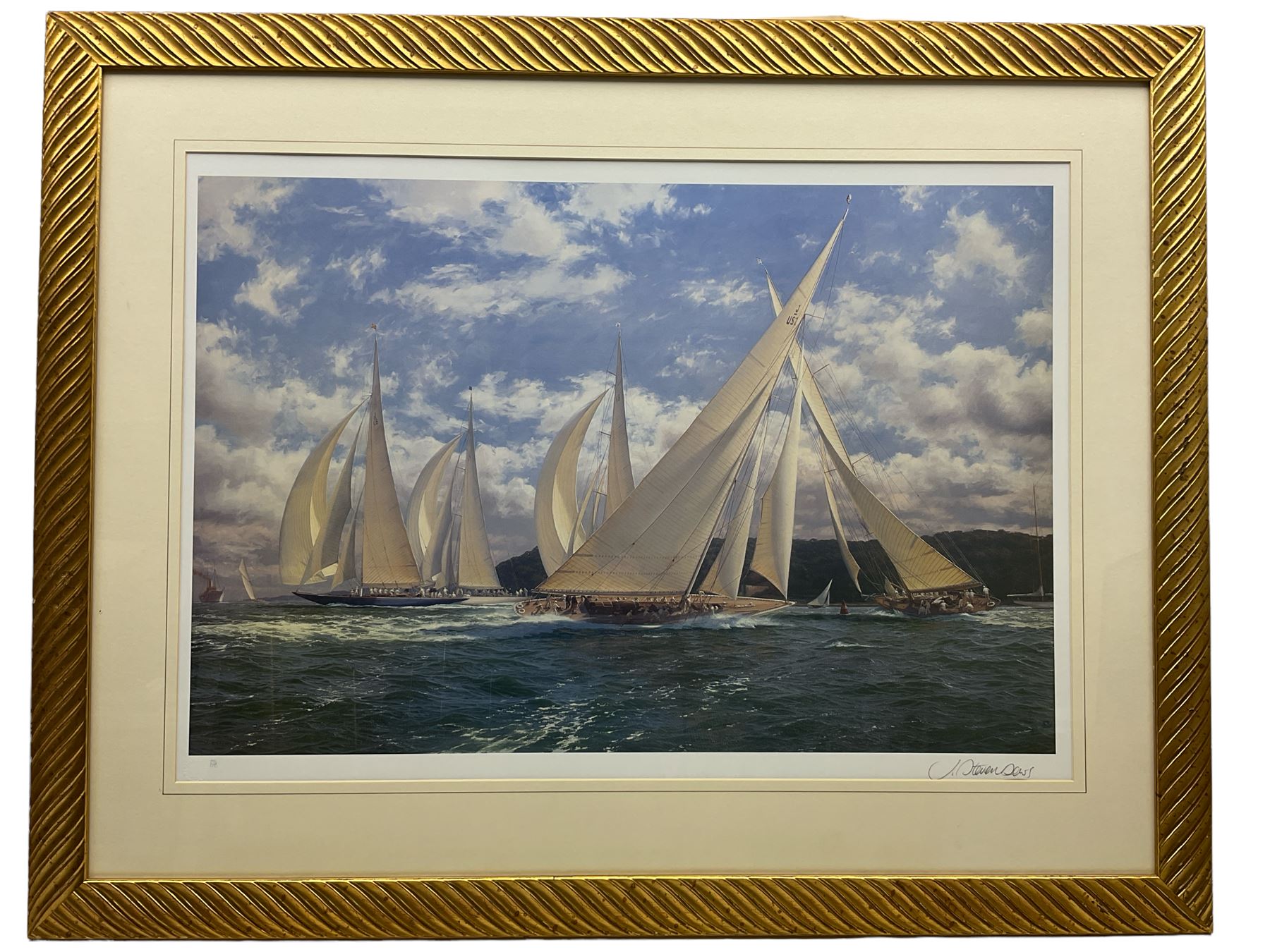 John Steven Dews (British 1949-): Racing Yachts - Image 2 of 2