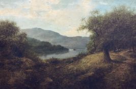 Continental School (early 20th century): Landscape with River View