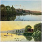 Edwin Henry Boddington (British 1836-1905): 'On the Thames'