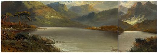 John Henry Boel (aka Francis Jameson) (British fl.1889-1912): Highland Loch Landscape