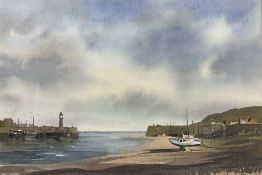 John Barrie Haste (British 1931-2011): Small Coastal Harbour