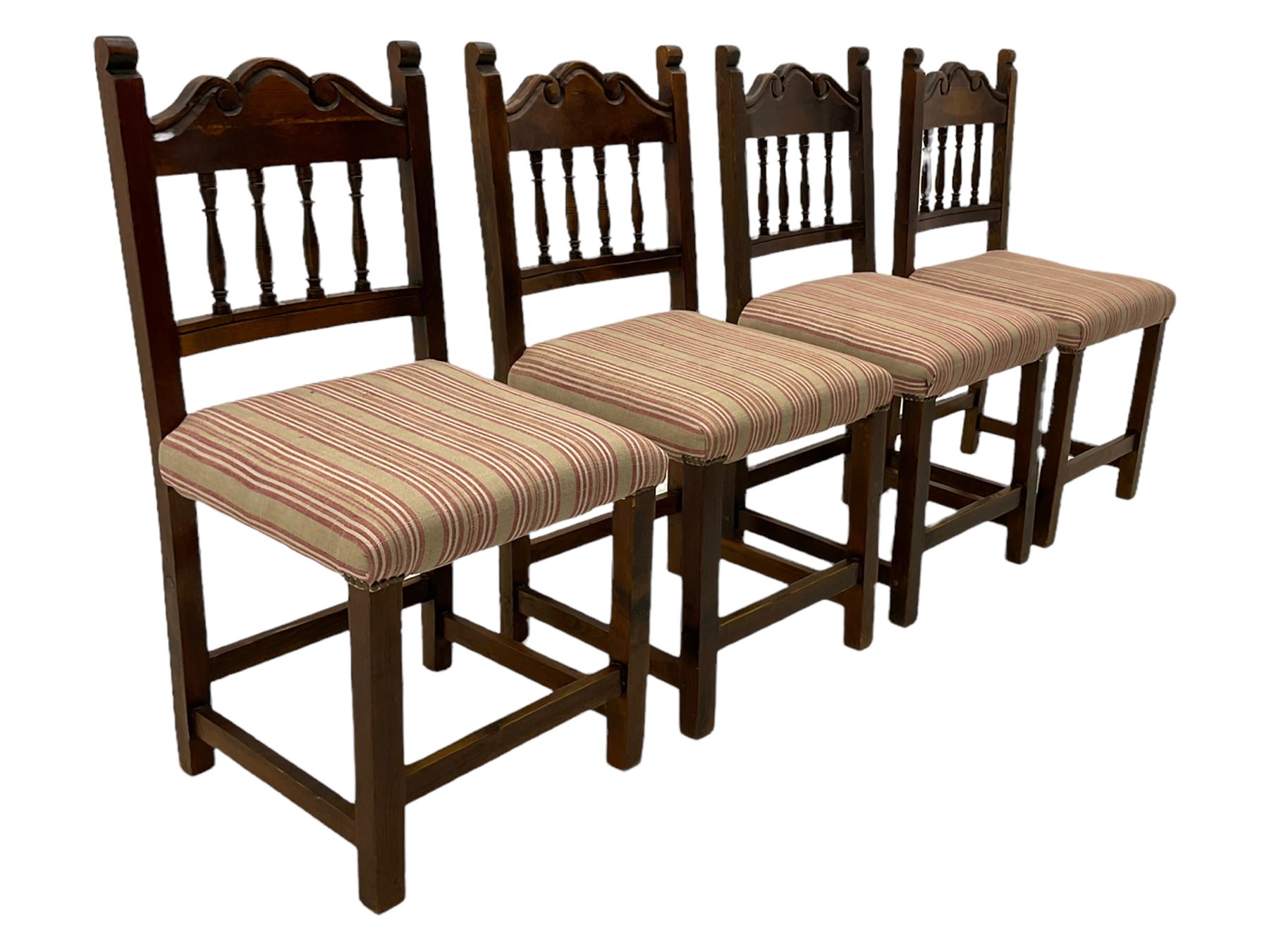 Set eight oak dining chairs - Image 6 of 11