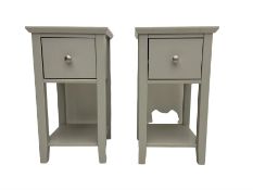 Marks & Spencer Home - pair light grey bedside stands