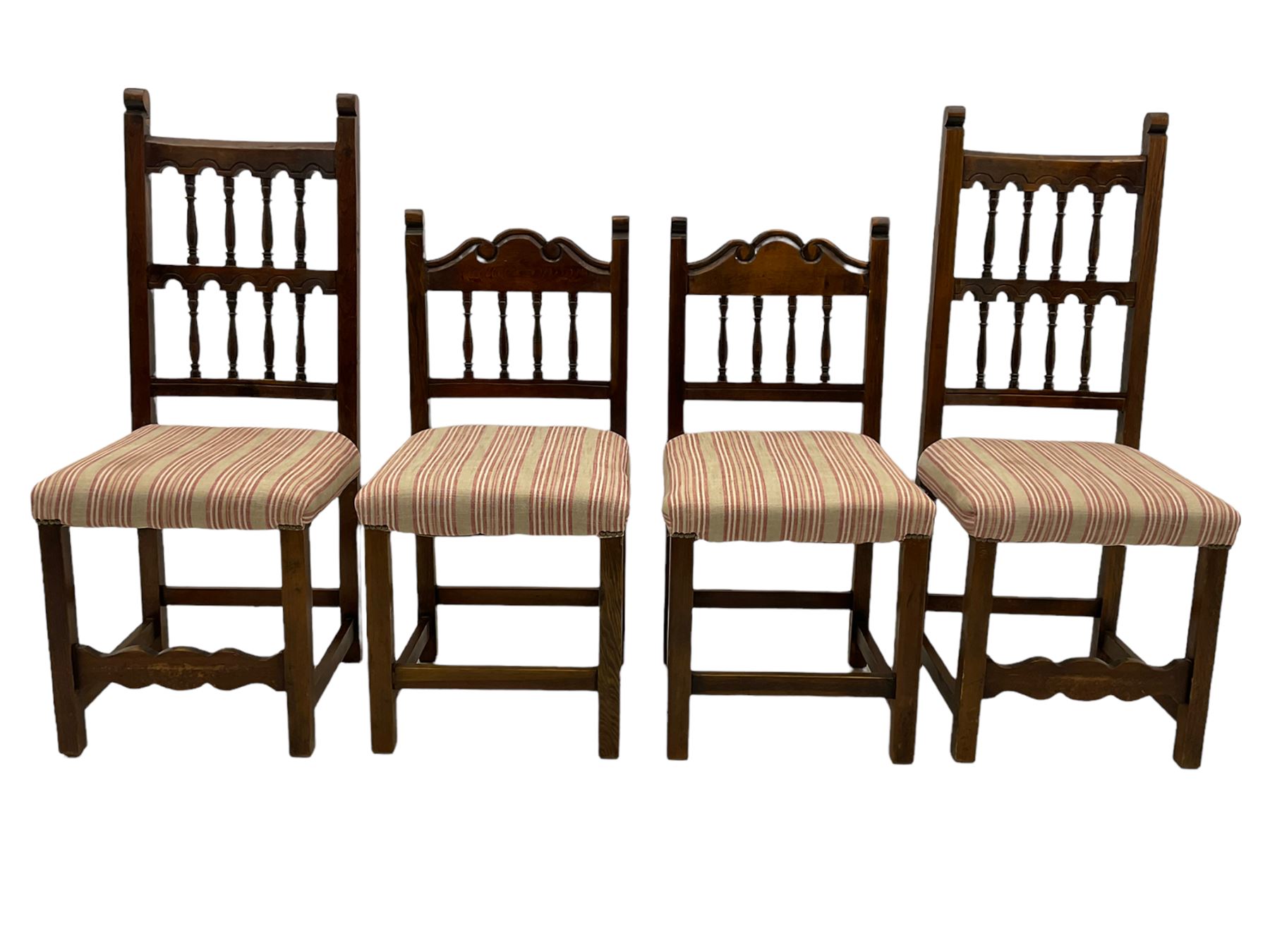 Set eight oak dining chairs - Image 2 of 11