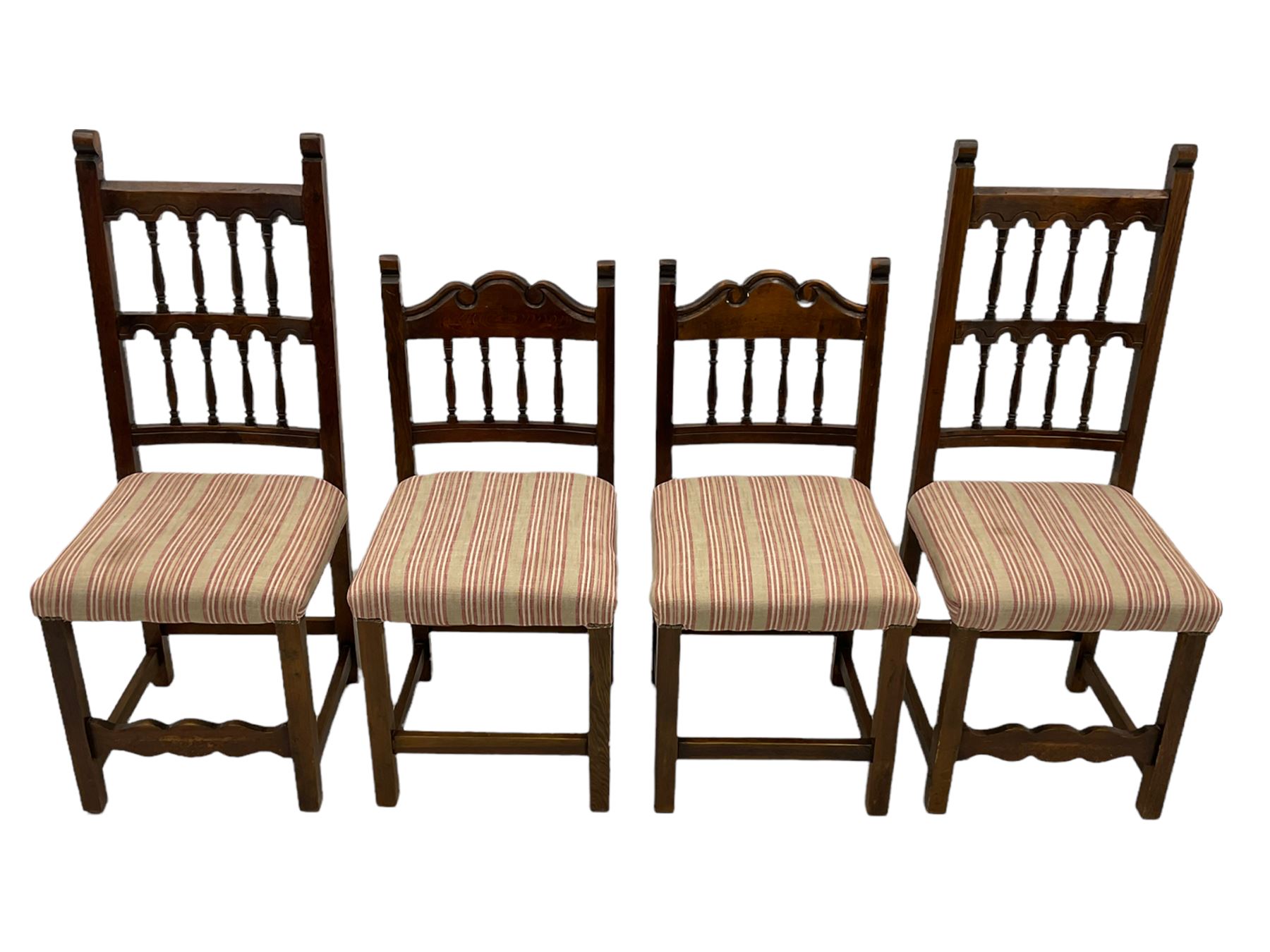 Set eight oak dining chairs - Image 3 of 11