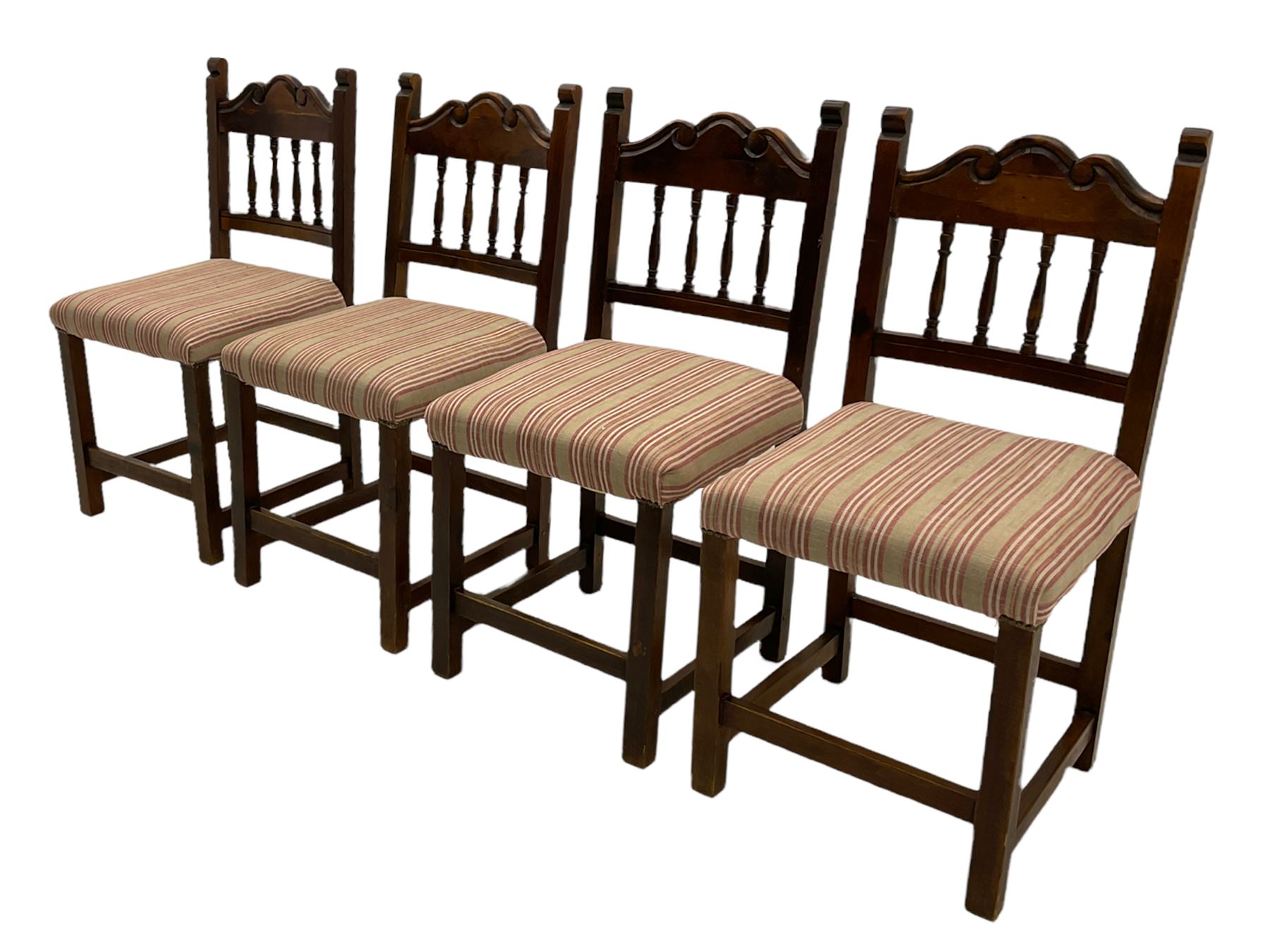 Set eight oak dining chairs - Image 5 of 11