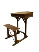 Early 20th century pine school desk