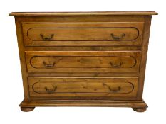 Ponsfords of Sheffield - French cherry wood three drawer chest