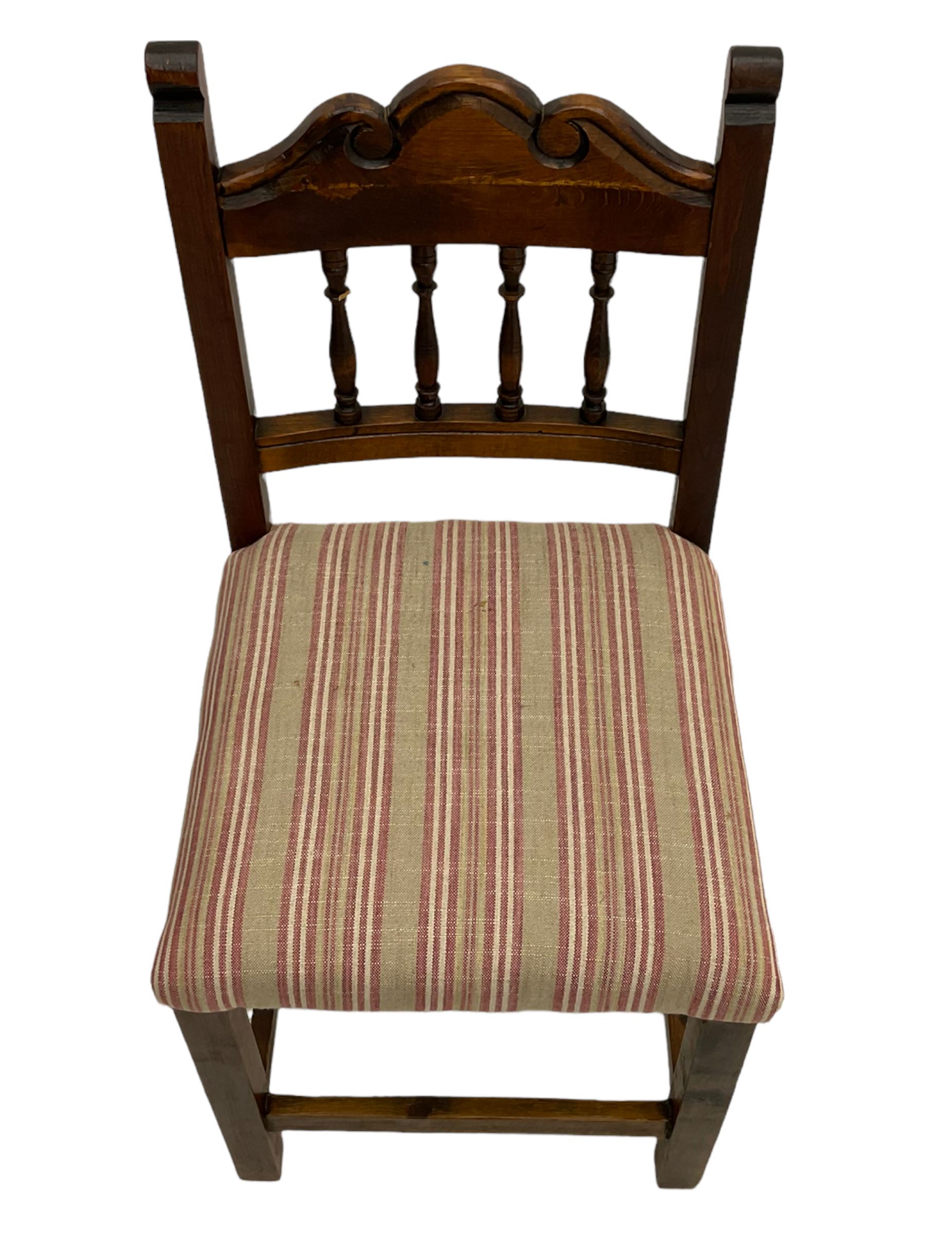Set eight oak dining chairs - Image 9 of 11