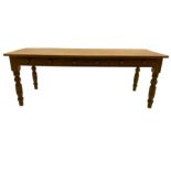 Farmhouse pine dining table