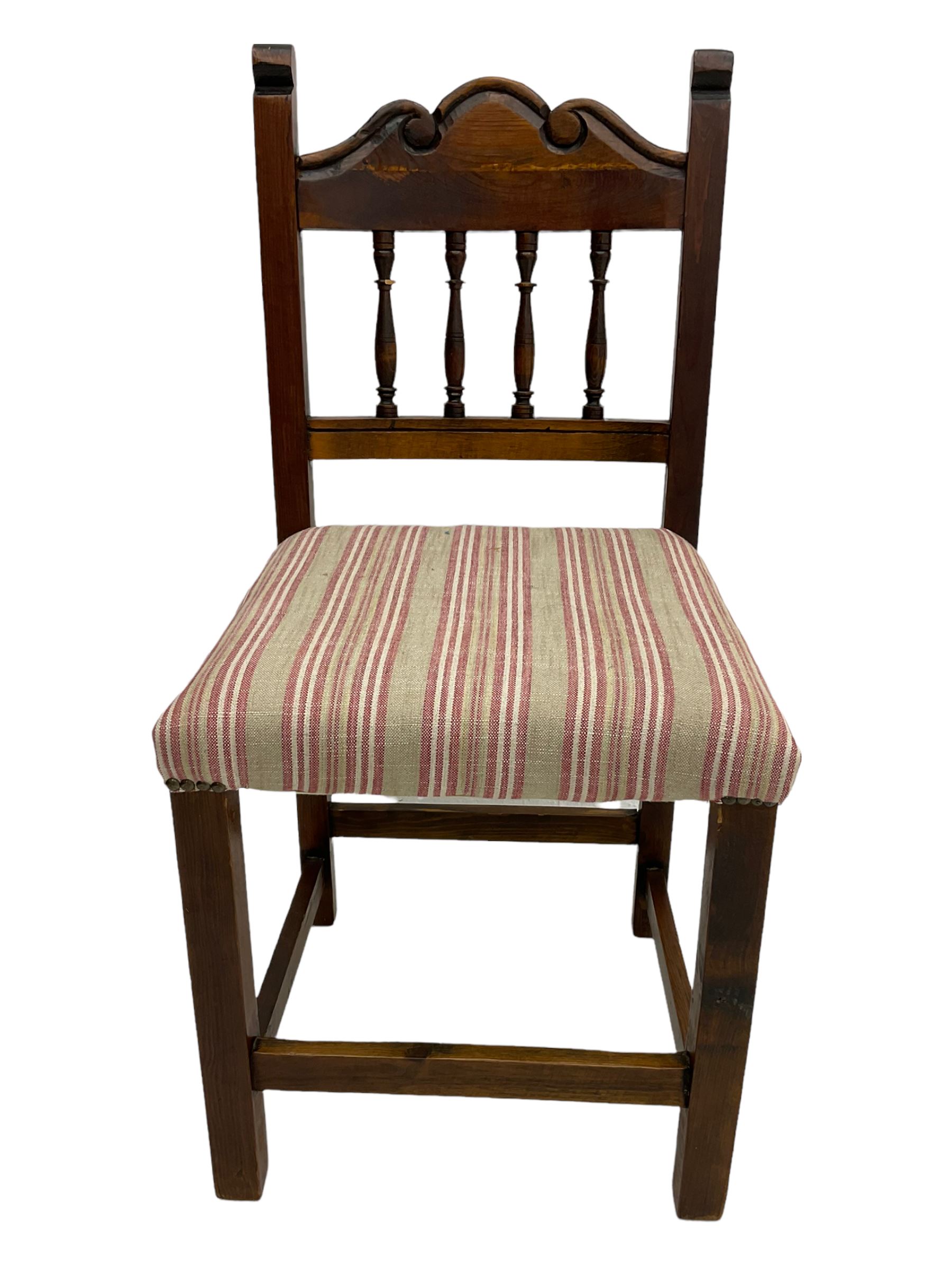 Set eight oak dining chairs - Image 8 of 11