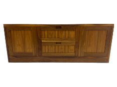 Walnut side cabinet/entertainment cupboard