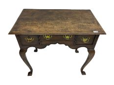 Georgian oak lowboy side table