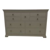 Cotswold Company - grey finish nine drawer chest