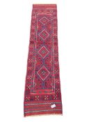 Meshwani red and blue ground runner