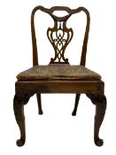 George II elm side chair