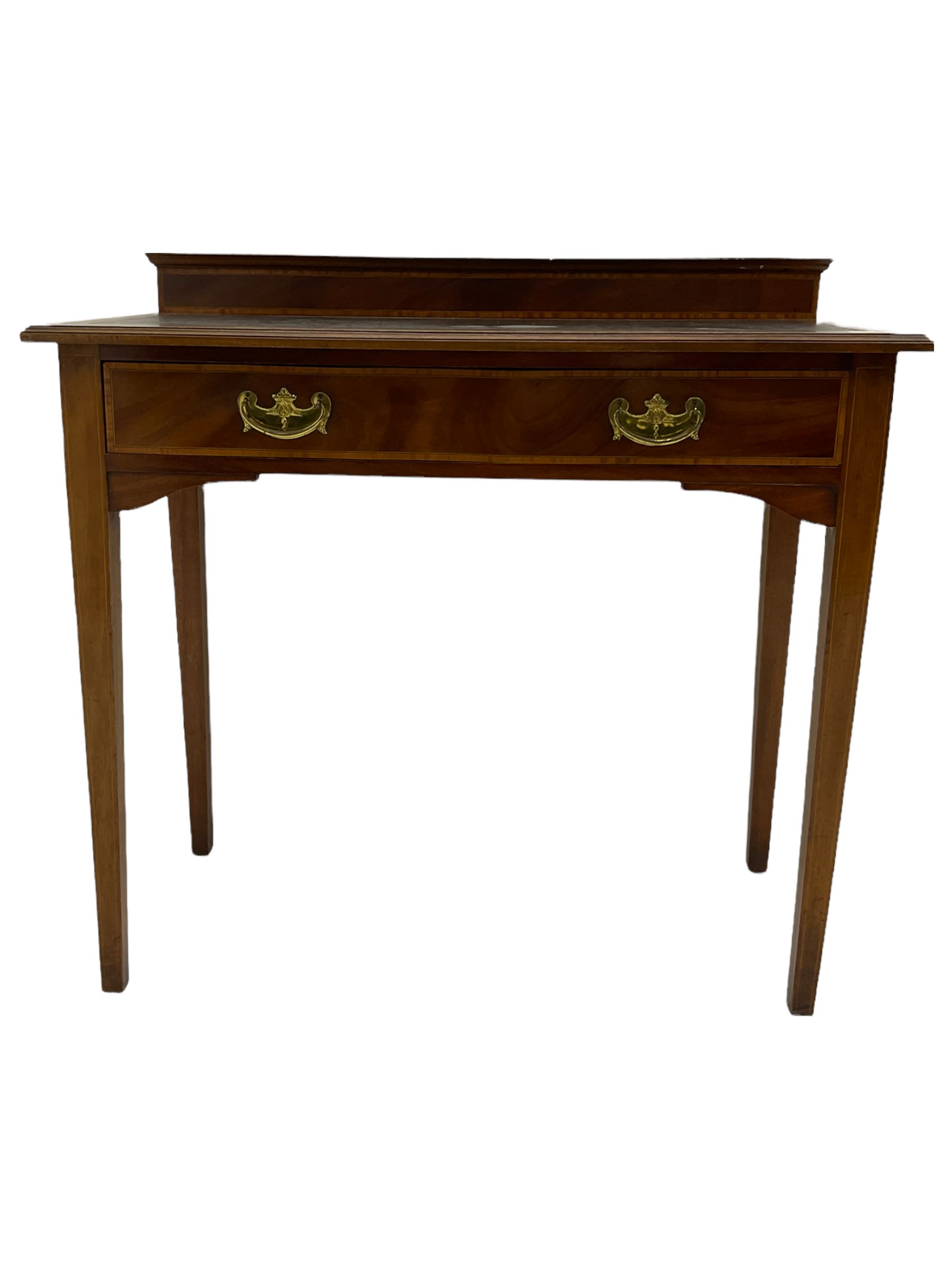 Edwardian inlaid writing table