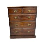 19th century stained pine chest