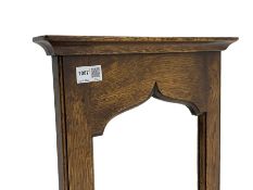 Traditional oak hall mirror