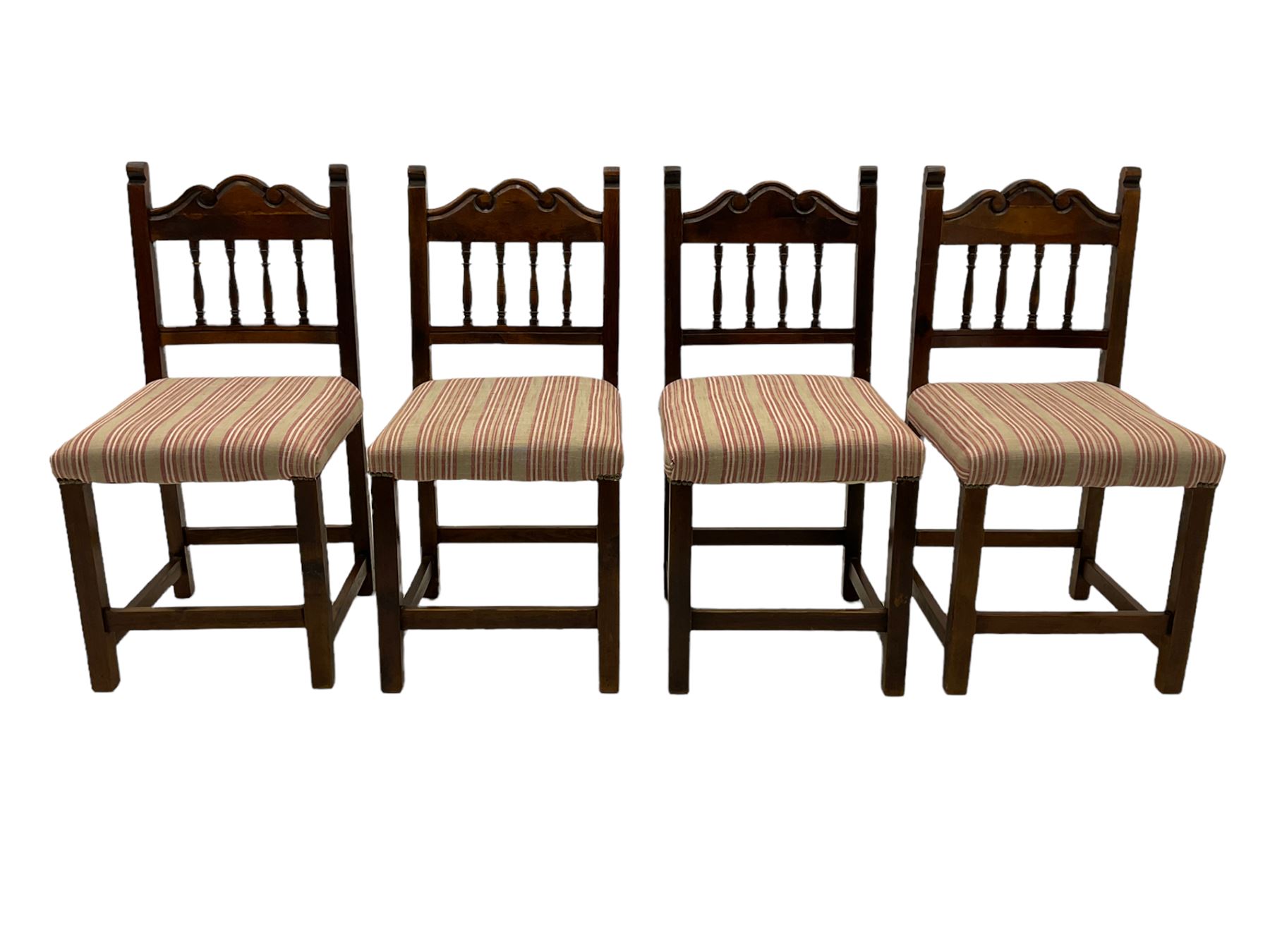 Set eight oak dining chairs - Image 11 of 11