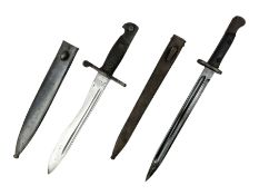 Spanish Model 1841 Bolo bayonet with 25cm fullered shaped steel blade marked Toledo 6105B; in steel