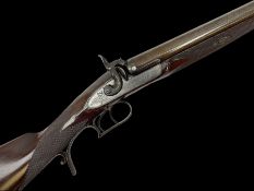Early 19th century Tursfield of Birmingham 10-bore double barrel side-by-side shotgun