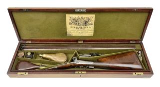 William Ling of London 15-bore double barrel side-by-side percussion shotgun