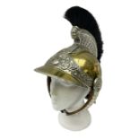 Early 20th century French mounted gendarme's helmet