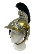 Early 20th century French mounted gendarme's helmet