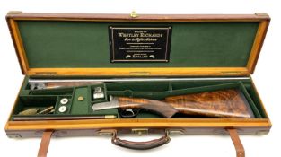 Very fine Westley Richards 12-bore side-by-side double barrel boxlock ejector live pigeon sporting g
