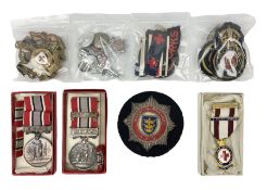 Red Cross - various cloth and metal badges etc including shoulder titles for E.R. Yorkshire