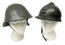 WW2 French M-26 Adrian Pattern Steel Helmet