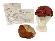 Two early 20th century football caps - AFA (Amateur Football Association) 1907-8 by Bowring Arundel