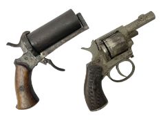 Fritum Bulldog style .22 blank rim-fire top venting ten-shot revolver with side safety L17cm overall