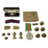 Royal Artillery 9ct gold and enamel sweetheart brooch in original box; together with Royal Artillery