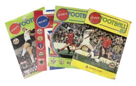 Four 1980s Panini's Football sticker albums for 1981