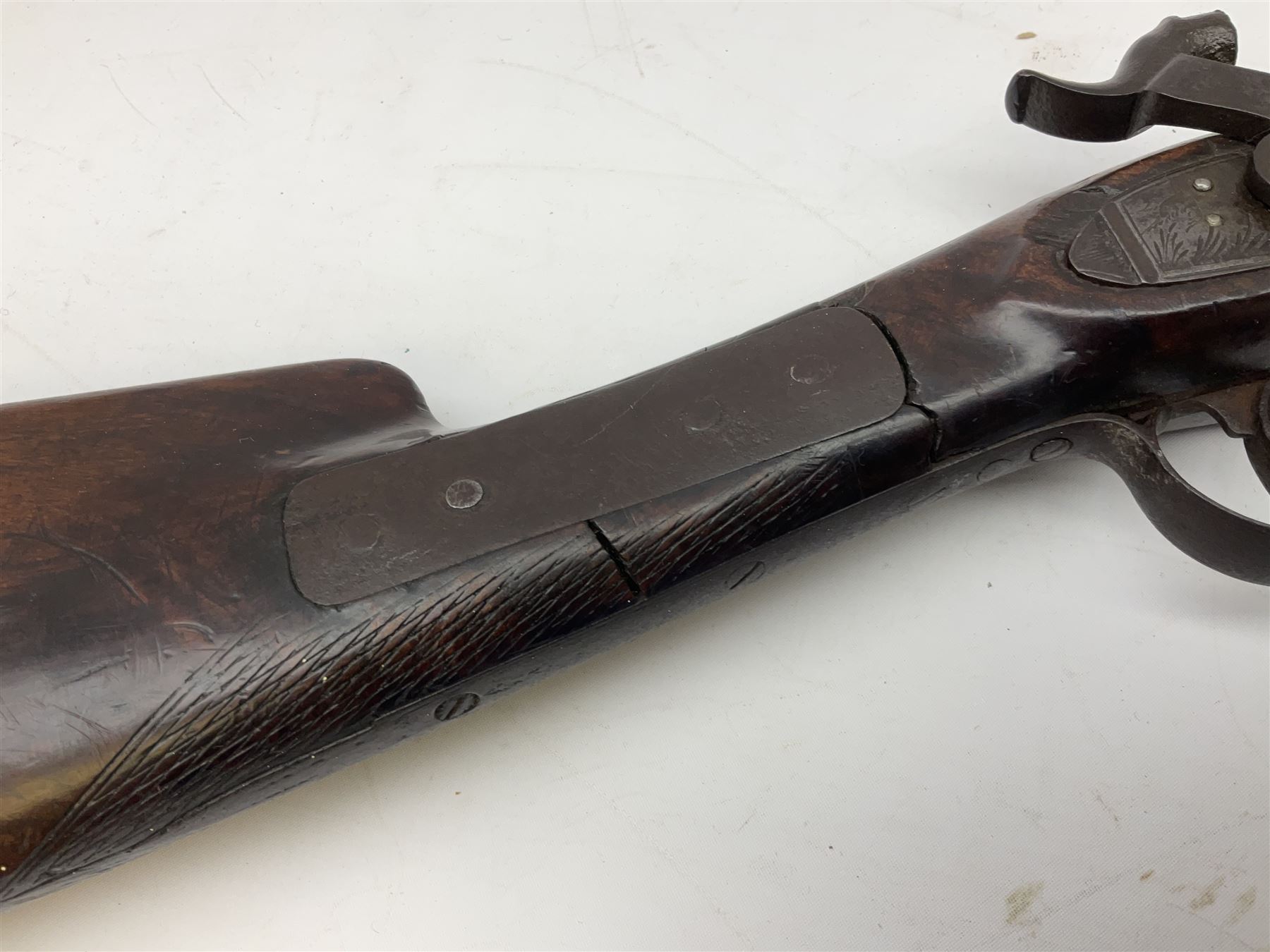 19th century flintlock converted to percussion sporting gun by Davidson of Danby - Image 3 of 10