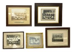 Five early 20th century sporting photographs - rugby entitled 'Hull F.C. Season 1901-2 Who Played an