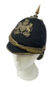 Victorian Officer's blue cloth helmet
