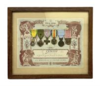 Six WW1 French medals comprising Valor Discipline 1870 3rd Republic Military Medal