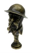 Bruce Bairnsfather 'Old Bill' style brass pipe tamper