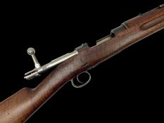 Early 20c Swedish 6.5mm bolt-action service rifle inscribed Carl Gustafs Stads Gevarsfaktori 1904; w