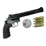 German Umarex Smith & Wesson CO2 .177 Model 586 revolver No.S50419706 L37.5cm overall; in hard carry