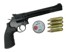 German Umarex Smith & Wesson CO2 .177 Model 586 revolver No.S50419706 L37.5cm overall; in hard carry