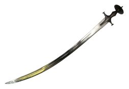 19th Century Indian Tulwar sword with 77cm single edged