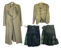 WW2 Army Great Coat and tunic named to Captain Hawkyard of The Argyll & Sutherland Highlanders (Prin