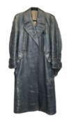 Horse hide trench coat