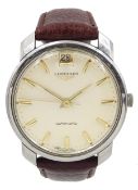 Longines gentleman's stainless steel automatic wristwatch